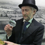 a volunteer dressed as Edward Davey