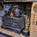 Cast iron range in the Victorian kitchen