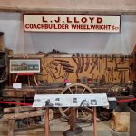 Wheelwright display in the barn
