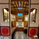 Tramway car replica in the museum