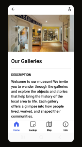 screenshot of the digital guide