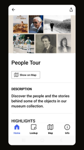 screenshot of digital guide
